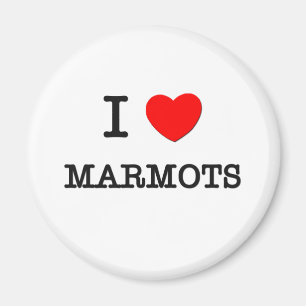 I Liebe MURMELTIERE Magnet
