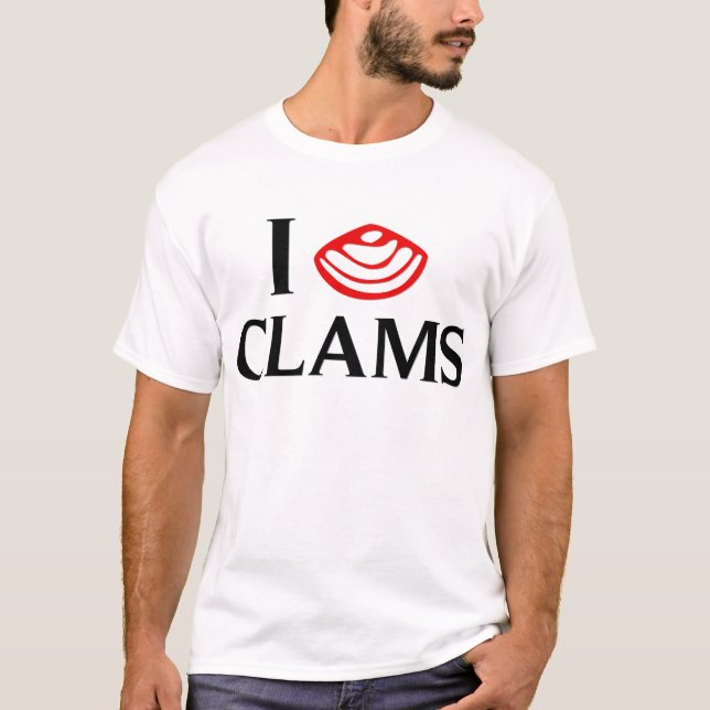 I Liebe-Muscheln T-Shirt (Vorderseite)