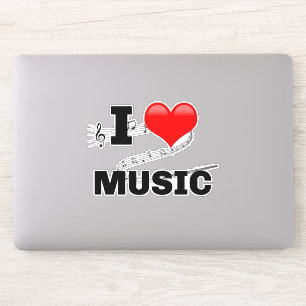 I Liebe Music Aufkleber