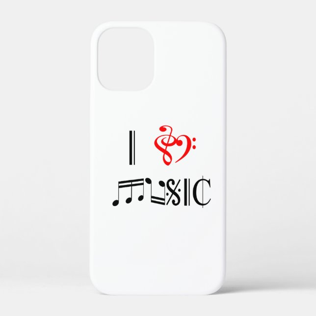 I Liebe Music Case-Mate iPhone Hülle (Rückseite)