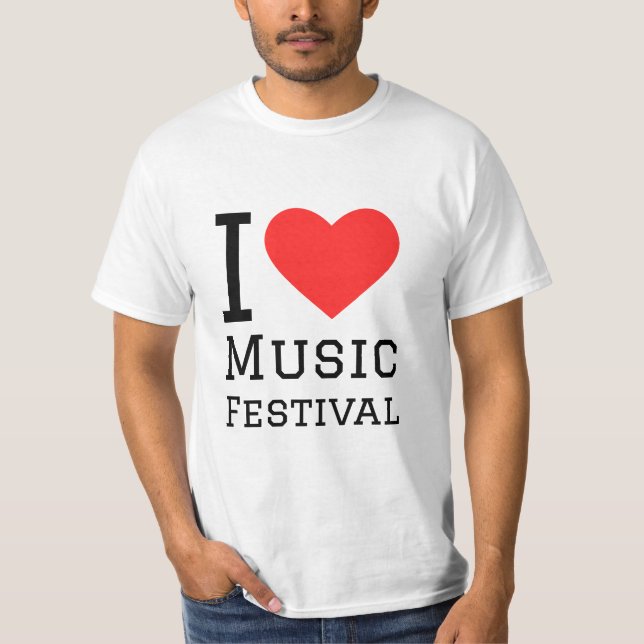 I Liebe Music Festival T-Shirt (Vorderseite)