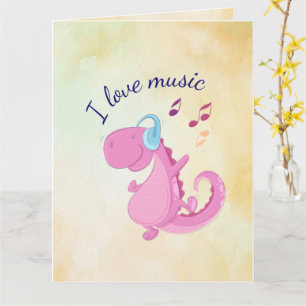 I Liebe Music Grußkarte Karte