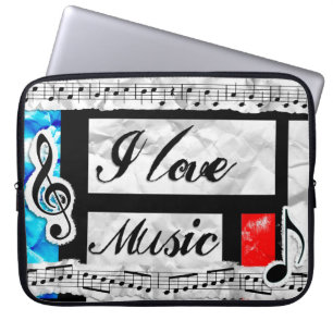 I Liebe Music Laptopschutzhülle