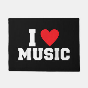 I Liebe Music Lover Fußmatte