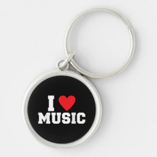 I Liebe Music Lover Schlüsselanhänger