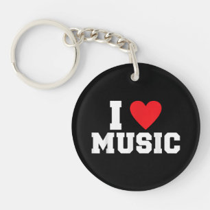 I Liebe Music Lover Schlüsselanhänger