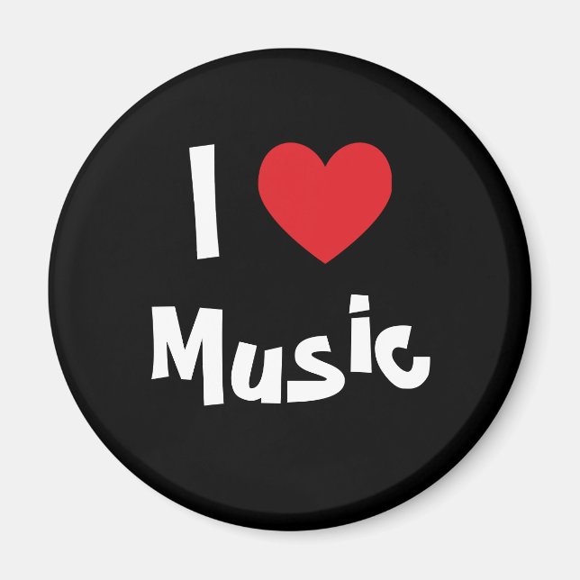 I Liebe Music Magnet (Vorne)