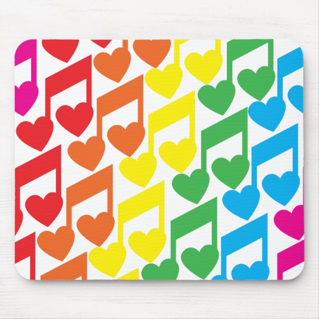 I Liebe Music Mousepad (Vorne)