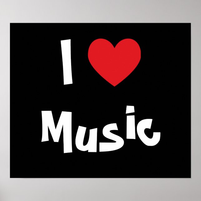 I Liebe Music Poster (Vorne)