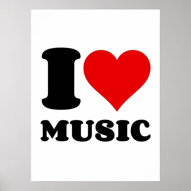 I LIEBE MUSIC POSTER (Vorne)