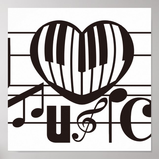 I LIEBE MUSIC POSTER (Vorne)