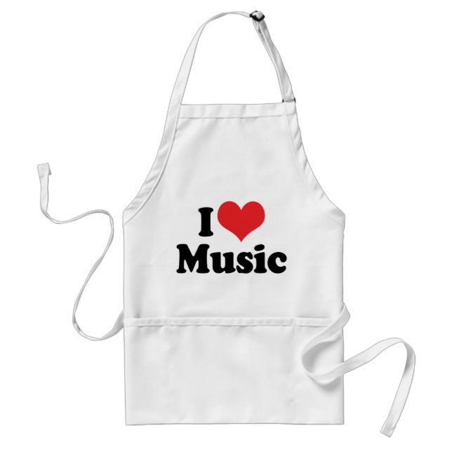 I Liebe Music Schürze (Vorne)