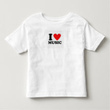 I Liebe Music Toddler T-Shirt - Tiny Rockstar Vibe