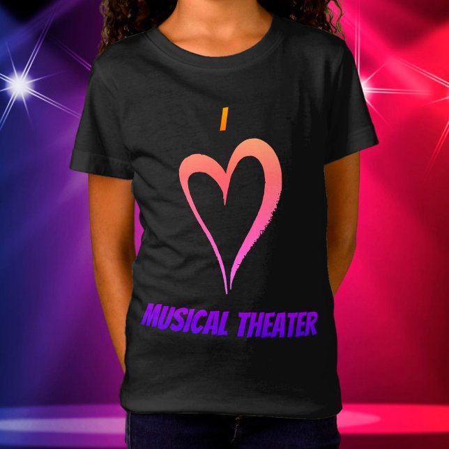 I Liebe Musical Theater - Kinder T-Shirt (Von Creator hochgeladen)