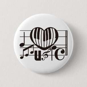 I LIEBE-MUSIK BUTTON
