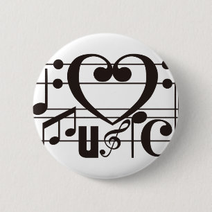 I LIEBE-MUSIK BUTTON