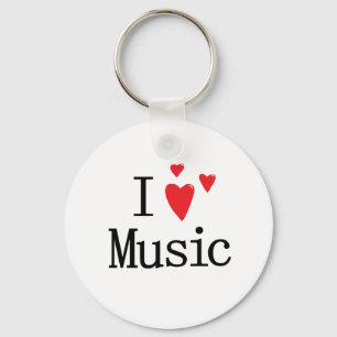 I Liebe-Musik Schlüsselanhänger