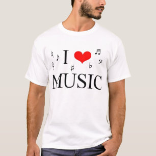 I Liebe-Musik T-Shirt
