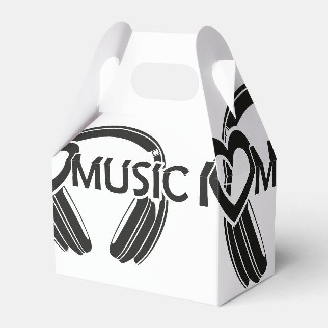 I Liebe-Musikkopfhörer Geschenkschachtel (Rückseite)
