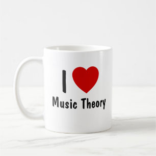 I Liebe Musiktheorie Kaffeetasse