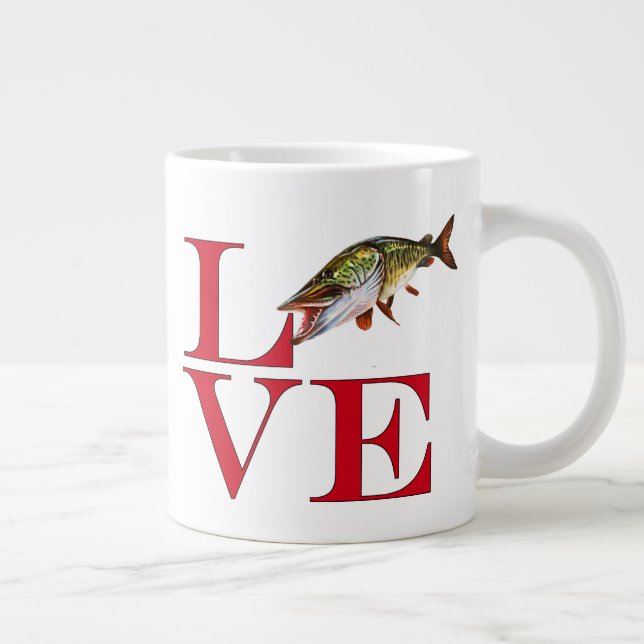 I Liebe Muskie Jumbo-Tasse (Rechts)