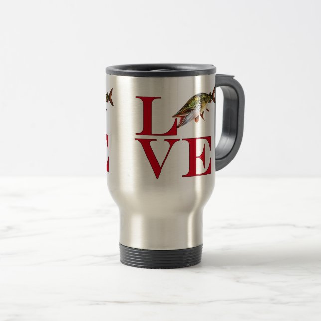 I Liebe Muskie Reisebecher (VorderseiteRechts)