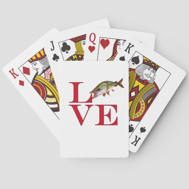 I Liebe Muskie Spielkarten (Rückseite)