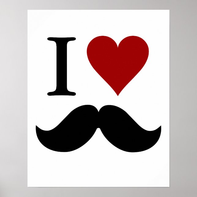 I Liebe muss drucken oder poster (Vorne)