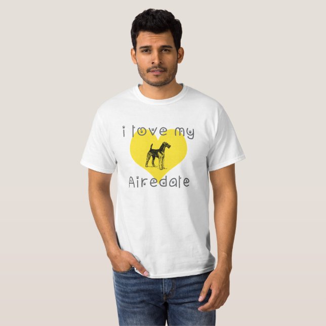 i Liebe my Airedale T-Shirt (Vorne ganz)