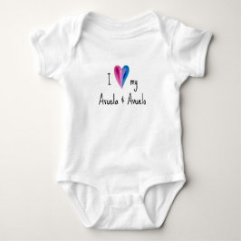 I Liebe My Avuela and Avuelo Baby Bodysuit Baby Strampler
