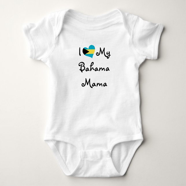 I Liebe My Bahama Mama Baby Strampler (Vorderseite)