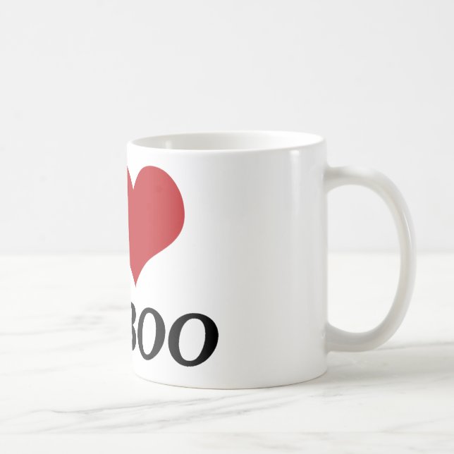 I Liebe My Boo (Herz) Kaffeetasse (Rechts)