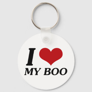 I Liebe My Boo (Herz) Schlüsselanhänger