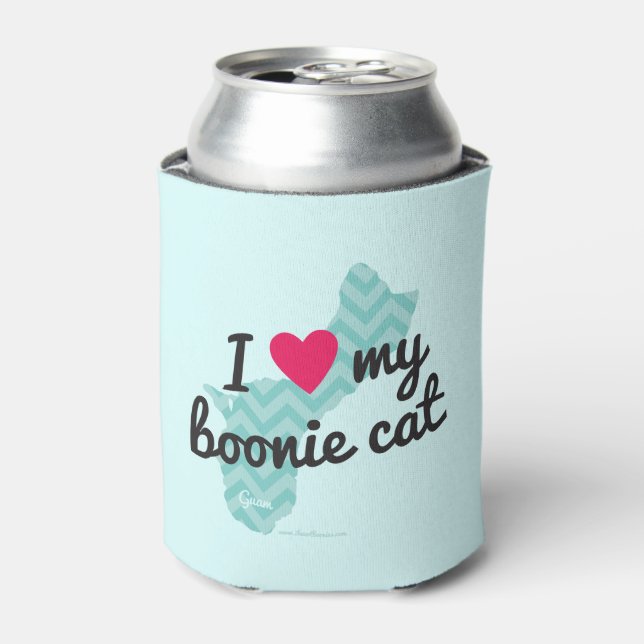 I Liebe My Boonie Cat Blue) Dosenkühler (Kanne Vorderseite)