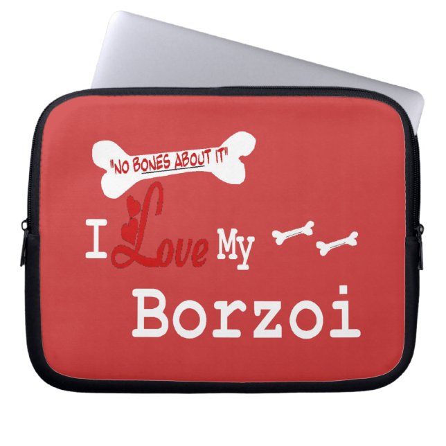 I Liebe My Borzoi Laptopschutzhülle (Vorderseite)