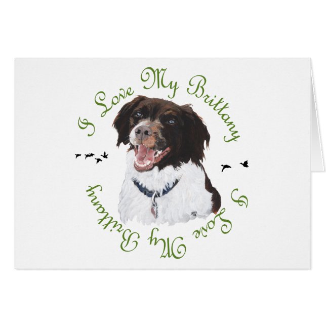 I Liebe My Brittany (Vorderseite (Horizontal))