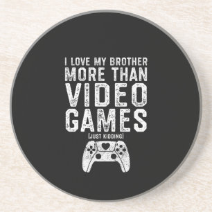 I Liebe My Brother Funny Video Gamer Gift Boys Gir Getränkeuntersetzer