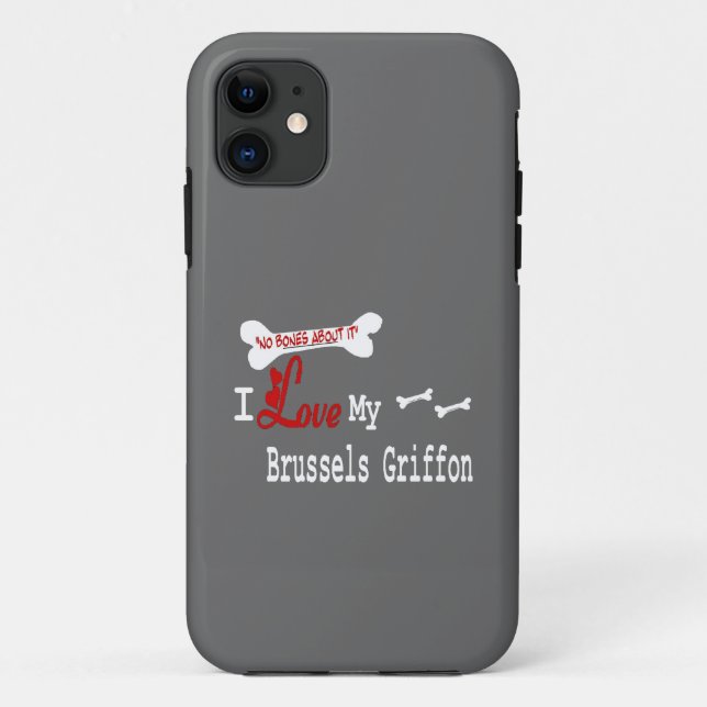 I Liebe My Brussels Griffon Case-Mate iPhone Hülle (Rückseite)