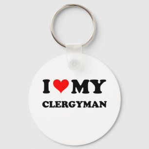 I Liebe My Clergyman Schlüsselanhänger