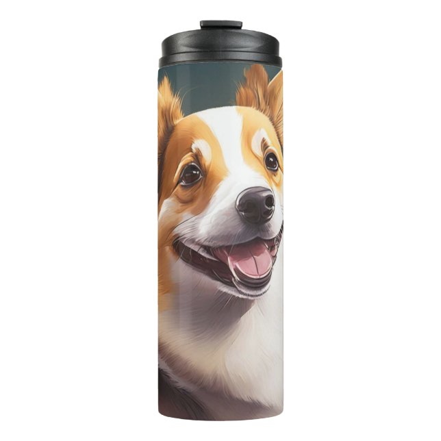 I Liebe My Corgi | Niedliche Hundebesitzer Thermosbecher (Vorderseite)