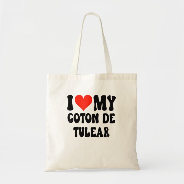 I Liebe My Coton De Tulear - Hund - Herz Niedliche Tragetasche (Vorne)