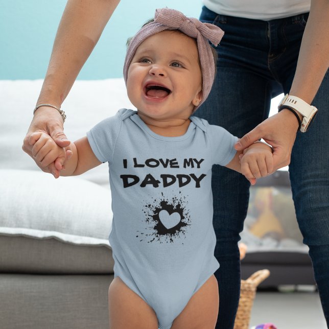 I Liebe My Daddy - Baby Body, baby gift, baby Baby Strampler (Von Creator hochgeladen)