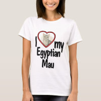 I Liebe My Egyptian Mau - Niedlich Heart Cat Foto