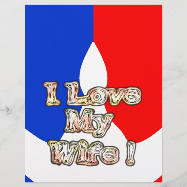"I Liebe My Ehefrau" Art Print (Vorderseite)