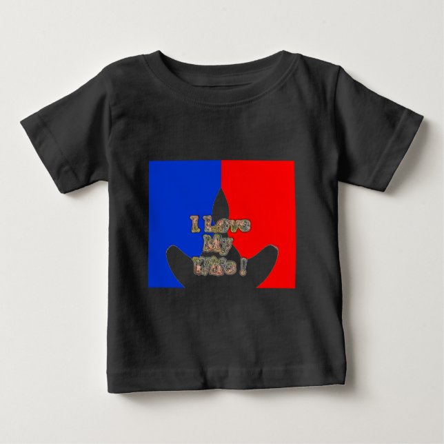 "I Liebe My Ehefrau" Art Print Baby T-shirt (Vorderseite)