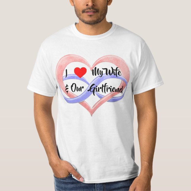 I Liebe My Ehefrau & Our Girl T - Shirt (Vorderseite)
