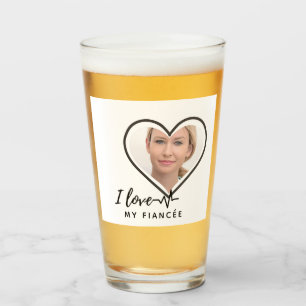 I Liebe My fiancée - Personalisiert Best Friend Ni Glas