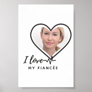 I Liebe My fiancée - Personalisiert Best Friend Ni Poster