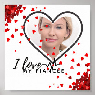 I Liebe My fiancée - Personalisiert Best Friend Ni Poster