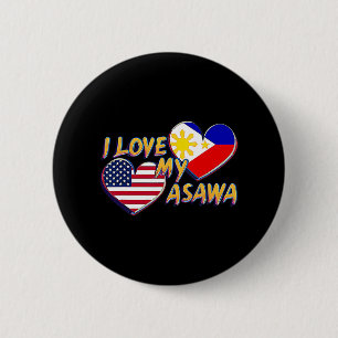 I Liebe My Filipina Ehefrau American Filipino Asaw Button